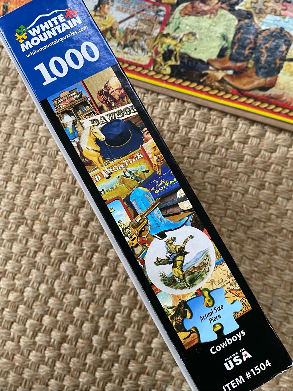 Cowboys White Mountain 1000 Piece Puzzle Complete - Picture 3 of 10